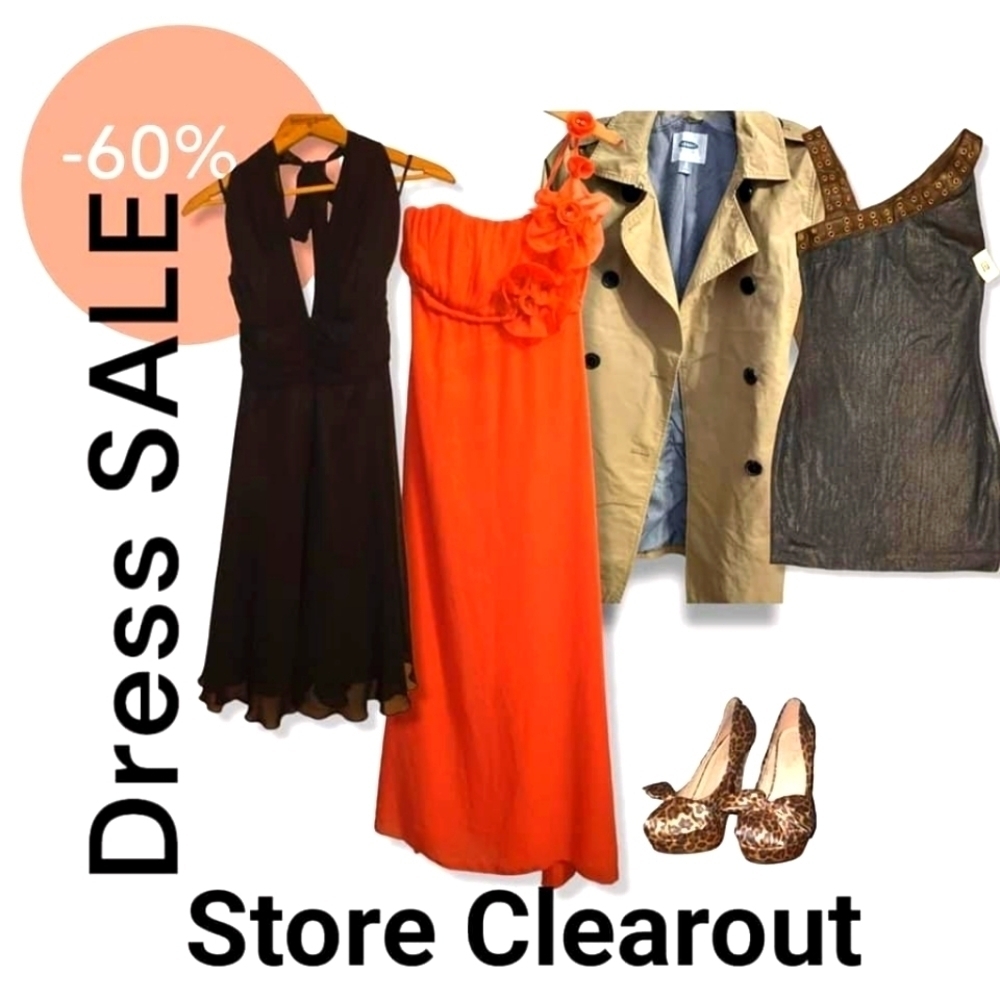 👗🥻👘 STORE CLEAROUT- DRESS SALE, 60% off tagged listing